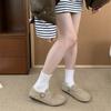 3CM Thick-soled Bag Head Half Slippers Women's Autumn New Mori Retro Lazy Soft Ugly Cute Shoes