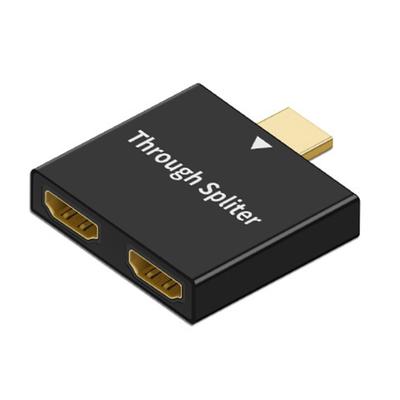 HDMI-compatible Adapter 1 To 2 Way Household Dormitory Office Splitter Adapter Male To Dual Female for Monitor Laptop