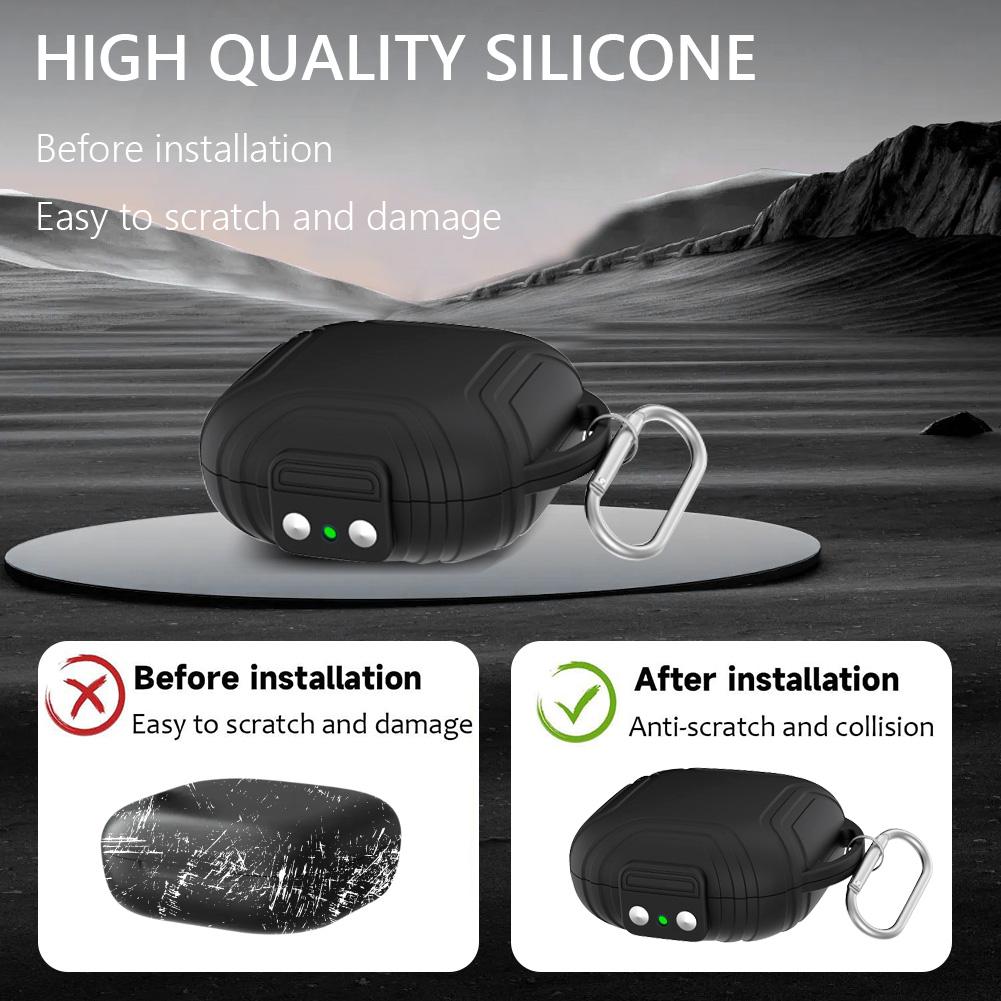 Etui silikonowe odporne na wstrząsy słuchawki etui ładujące etui ochronne odporne na zarysowania do bezprzewodowych słuchawek dousznych Shokz OpenFit Air T511