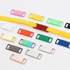 2 Pcs Blank for AF1 Shoelaces Buckle Shoes Decorations Sneaker Kit Metal Buckle Stylish and Suitable for All Kinds of Flat Laces