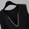 Women's V-neck Knitted Vest