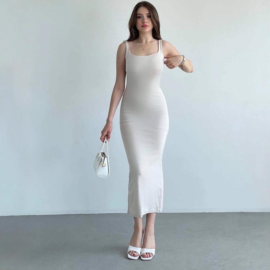 2025 Summer Sleeveless Slim-Fit Casual Dress M