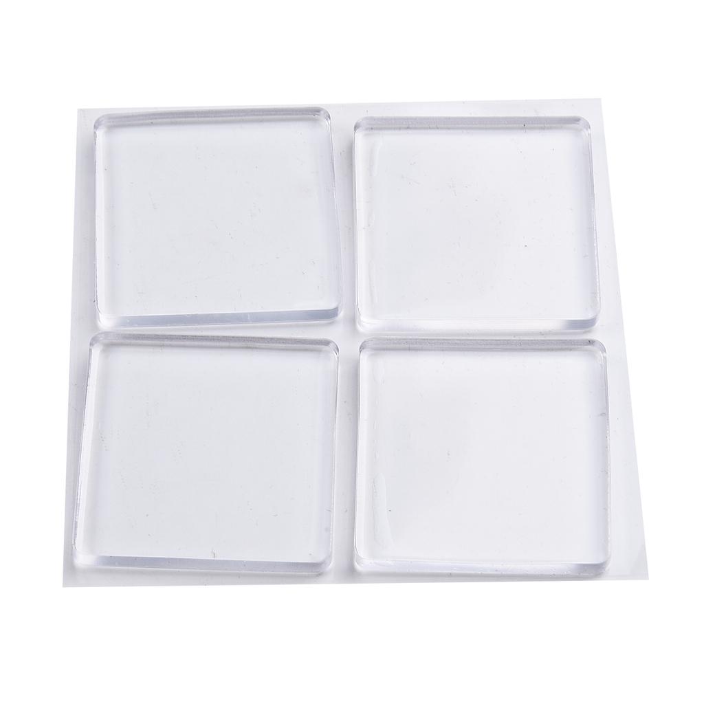 4pcs/set Transparent Anti Vibration Shock Absorbing Pad Mat Washing Machine Applicable To Any Smooth Place, Shockproof