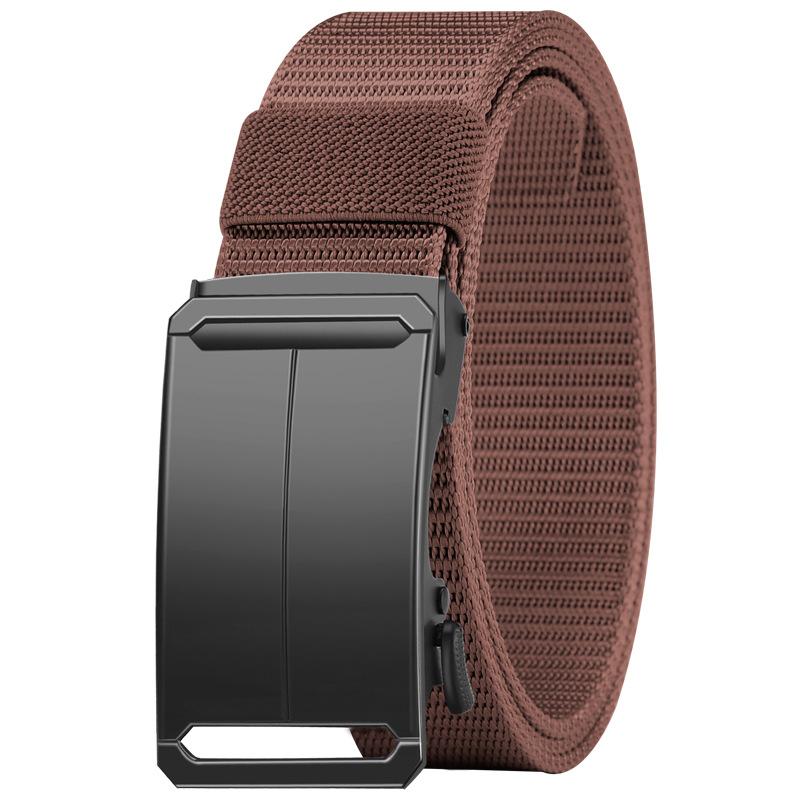 

New Men s Outdoor Tactical Belt Nylon Belt Men s Elastic Adjustable Automatic Buckle 120cm