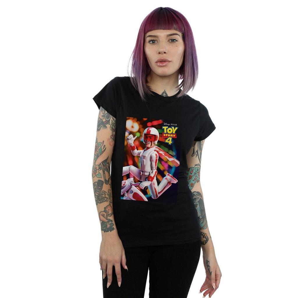 Disney Womens/Ladies Toy Story 4 Duke Caboom Poster Cotton T-Shirt