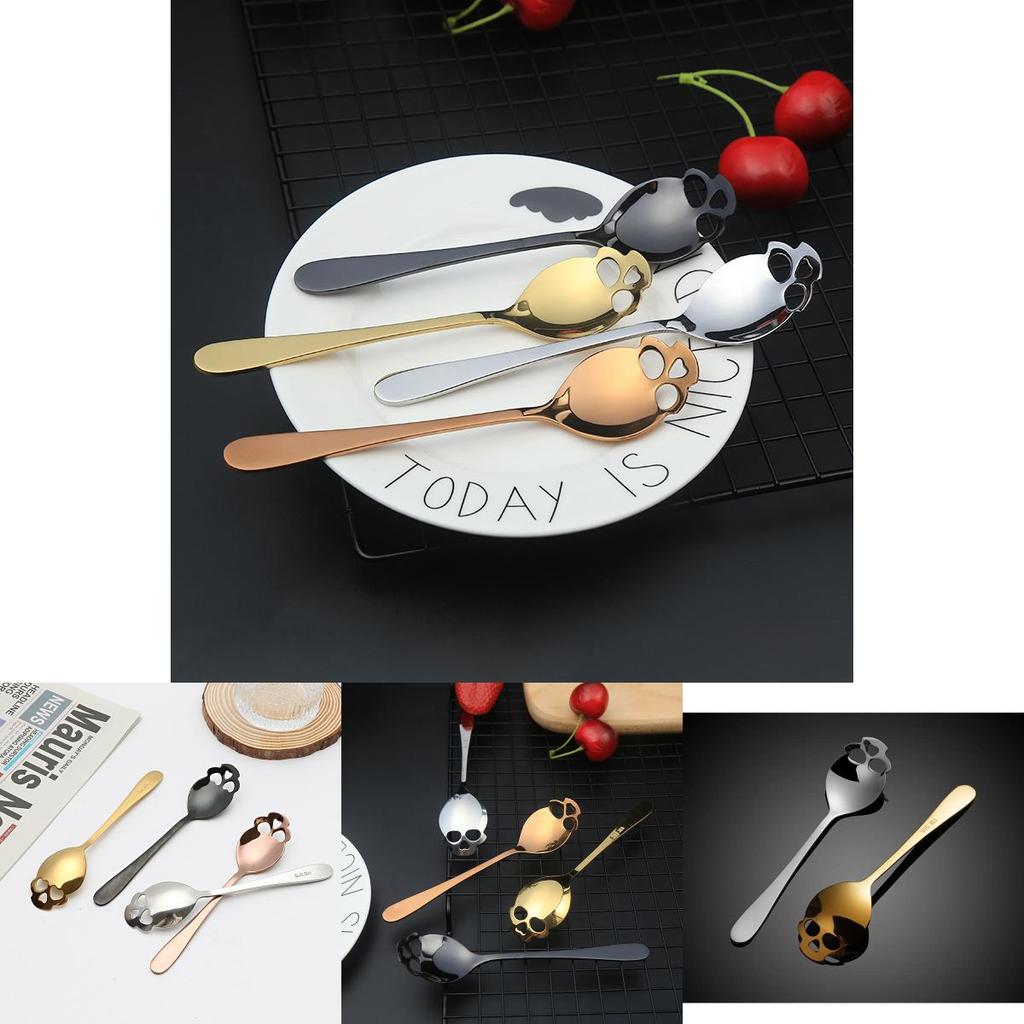 High-quality Skull Tea Spoon Stylish Stainless Steel Coffee Mixing Spoon