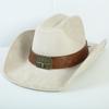 Popolare cappello western da cowboy in camoscio stile europeo e americano per uomo e donna, semplice e alla moda, a tesa larga, cappello jazz