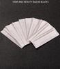 100 Disposable Stainless Steel Razors for Beard, Eyebrows & Hair Trimming
