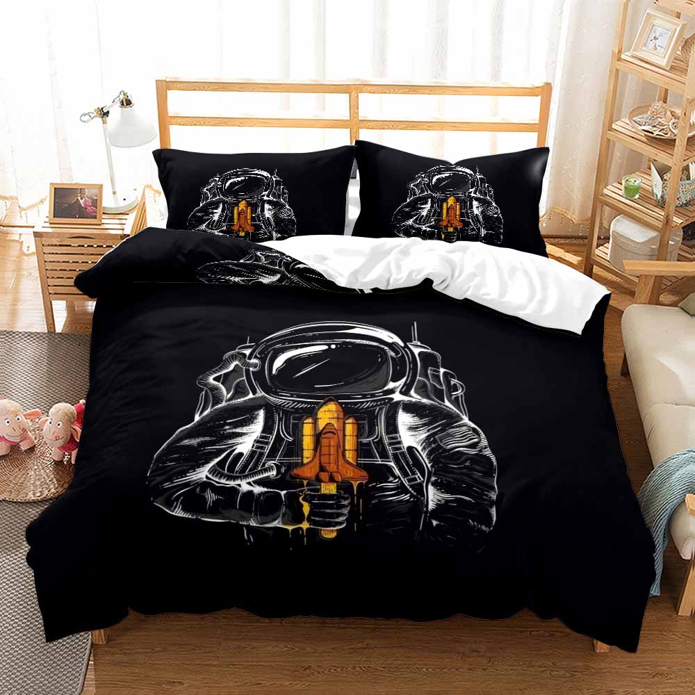 Comforter 3D Fashion Astronaut With For Children Kids Bed Decor Queen King Size Space Universe Theme