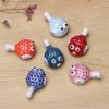 6 Pieces Cute Pufferfish Shaped Ceramic Chopstick Rests Spoon Fork Holder Ceramic Chopstick Holders for Kitchen Utensil