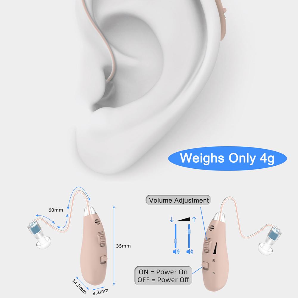 EN-T100B Earback Hearing Aid for the Elderly Portable Rechargeable