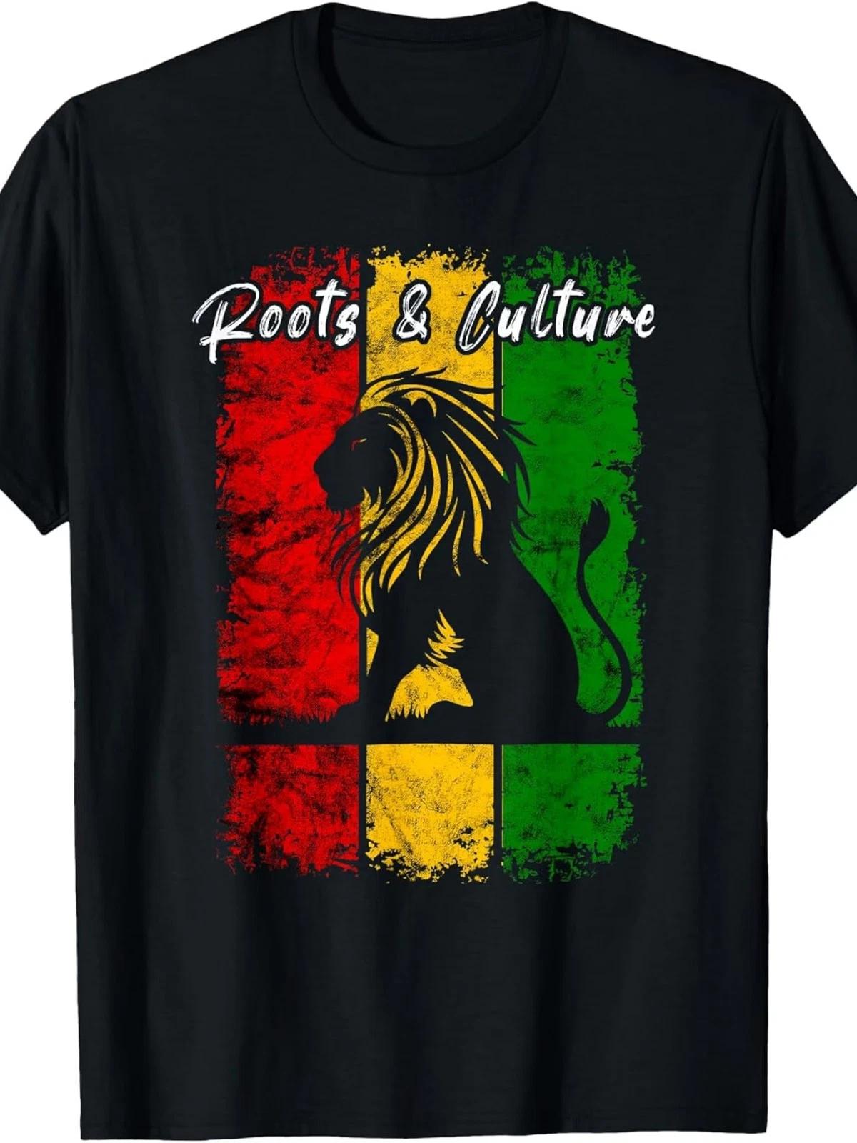 Rasta Reggae Music Headphones Jamaican Lion Of Judah T-ShirtSame Style for Men a XL