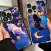 Night Moon Cat Dreamy Art Soft Phone Case For Xiaomi Poco X7 X8 Pro Max X6 X5 X3 F8 Ultra F7 M8 M7 M5S Redmi 15C 15A 15 14C 13C
