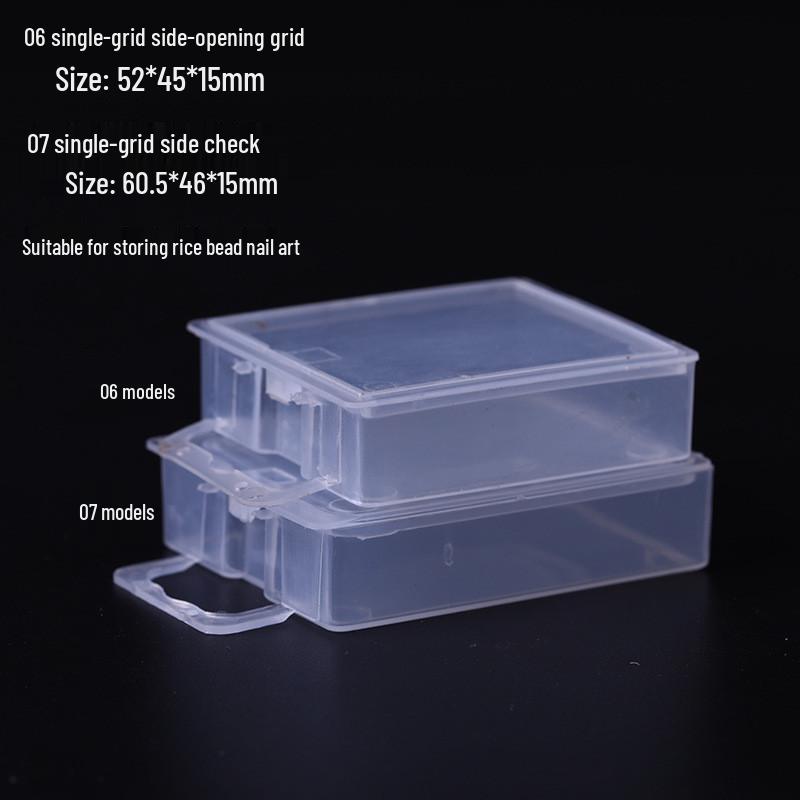 Nail Art & Jewelry Storage Box: 10 or 24 Small Grids for Drills & Ornaments