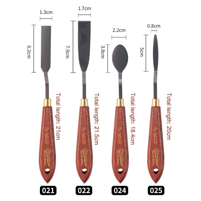 Spatulă Artist, Cuțit de Paletă, Set Cuțite pentru Pictură, Răzuitor pentru Amestec Pictură, Cuțit de Paletă din Oțel Inoxidabil, Spatulă Artă pentru Pictură