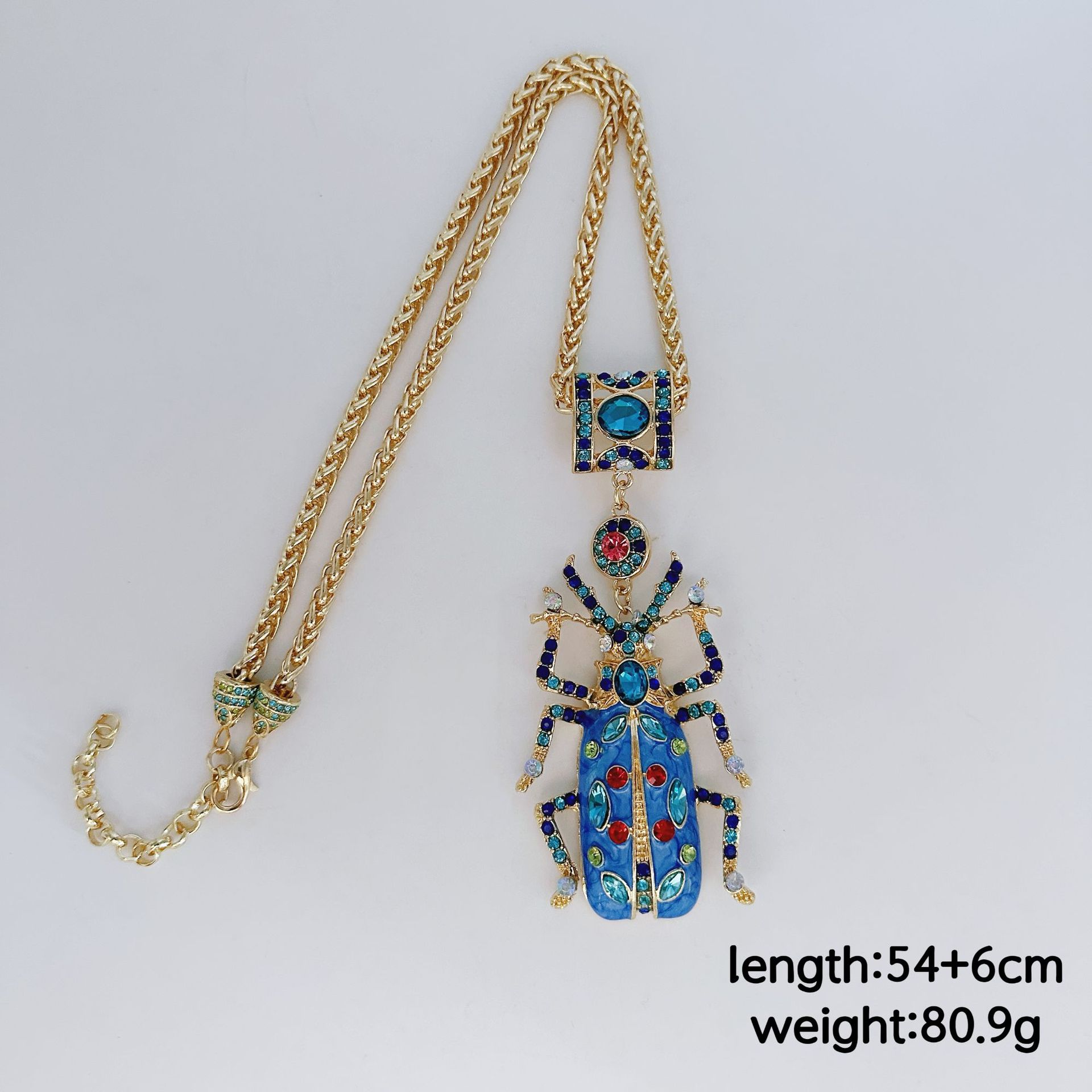 

Модное эмалированное ожерелье в виде жука, серьги в виде насекомых для тяжелой промышленности, женские аксессуары