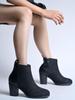 Shoetopia Womens Ankle Comfortable Boots  || Zip Platform Boots Casual & Street Style Footwear