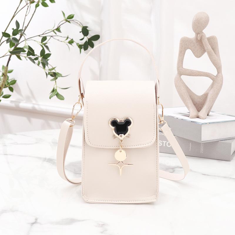 Cute Pendant Single Shoulder Crossbody Mobile Phone Bag Versatile Fashion Simple Women's Bag