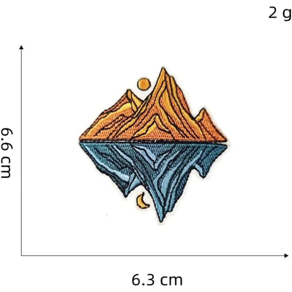 2025 For 15 Pieces DIY Travel Stickers Outdoor Landscape Hot Draw Embroidery Stickers Jacket Clothing Sticker Badges New