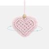 Fashion Car Home Garden Hand-woven Love Pendant Auto Rear View Mirror Ornament