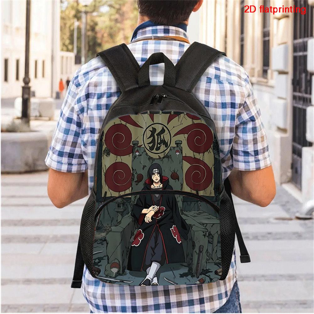 NARUTO Anime Kids Backpack Adjustable Shoulder Strap Front Pocket Lightweight Durable School Backpack For Boys Girls Age 6-11