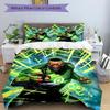 3pcs Green Lantern Cover Set,Soft Comfortable Duvet Cover,Guest Room (1*Duvet Cover + 2*Pillowcases, Without Core) yy251024077