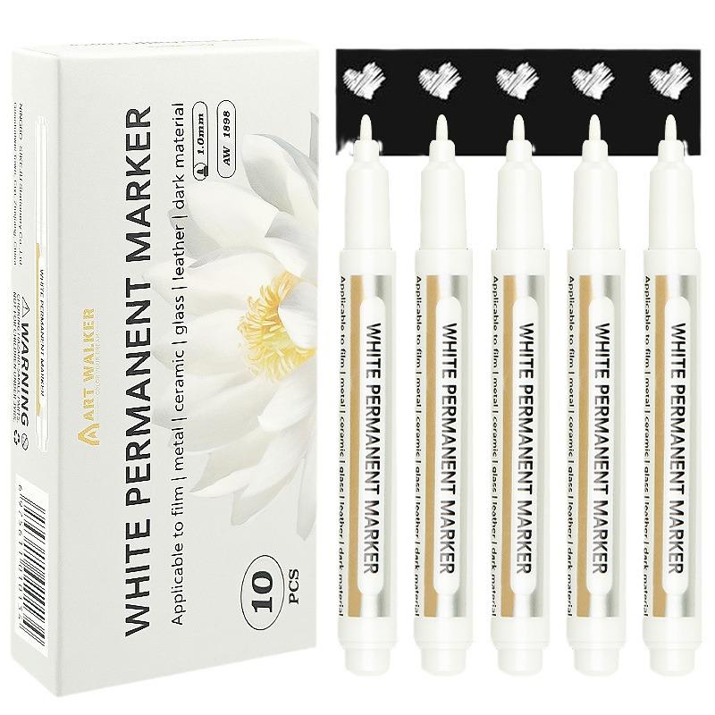 Extra Thick White Oil-Based Quick-Dry Waterproof Marker for Art Highlights & Outlining