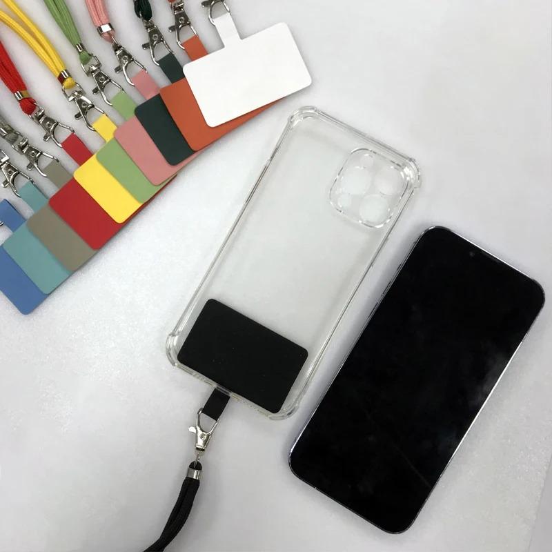 NEW Adjustable Phone Lanyard Detachable Neck Cord Lanyard Strap Carabiner Compatible Pendant With Card For Mobile Key Fob Colors