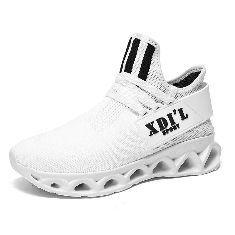 New hollow twist thick-soled fly-woven mesh, light and breathable casual sports couple shoes, men's and women's four-season shoes