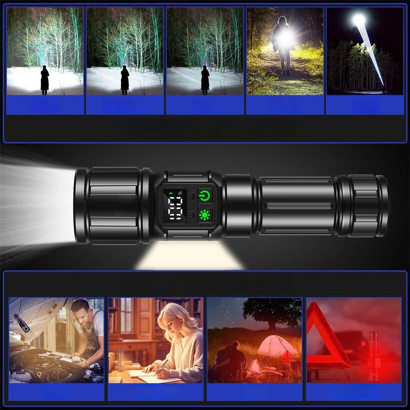 White Laser Type-C Rechargeable Flashlight