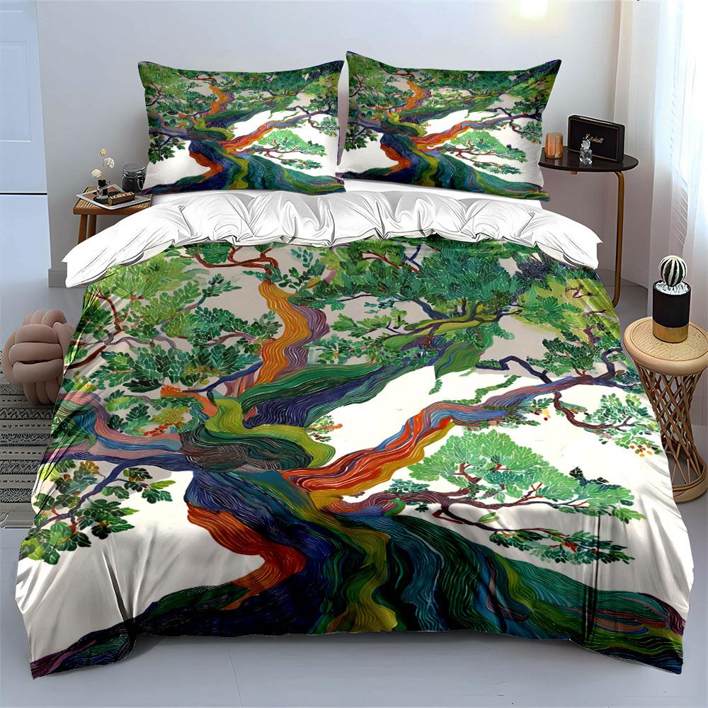 Rainbow-colored Tree Branches. Bedding Sets Duvet Cover Sets Duvet Covers Pillowcases(1* Duvet Cover 2* Pillowcases Without Duvet Insert)