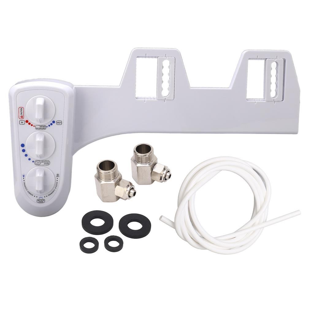 Warm Kalt Bidet Selbstreinigend Doppeldüse Toilettenaufsatz Spray Nicht Elektrisch Badsitz