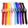 Uformell silikonklokke Jelly Band Flower Dial Sports Style Watch Dame Quartz Watch
