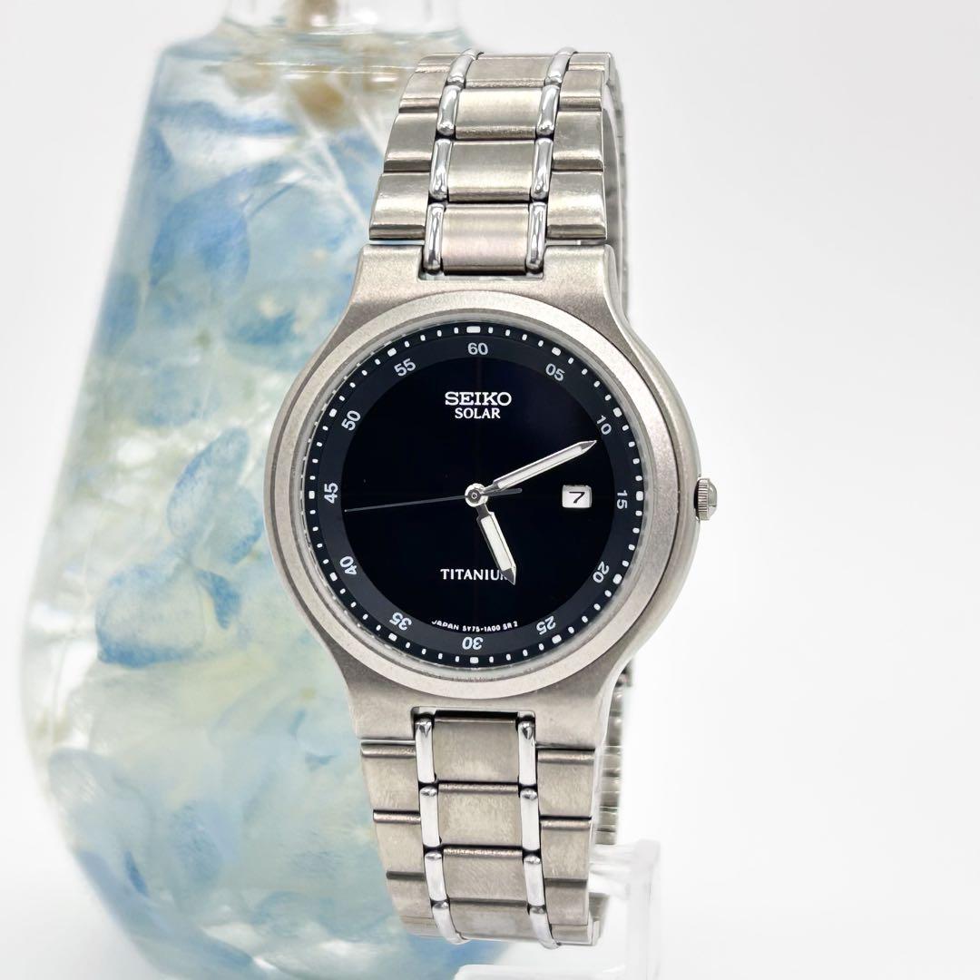 

[USED] SEIKO TITANIUM SOLAR solar-powered watch