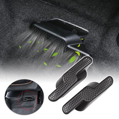 2Pcs Car Air Vent Covers Grille Rear Seat Bottom Anti-Blocking Outlet Under Seat Dust Cover For BMW X1 F48 2017 - 2023 X2 F39 #469134