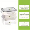 Fridge Food Storage Container Set with Lids with Strainer,Plastic Fresh Produce Saver Vegetable Fruit Meat Storage Organization
