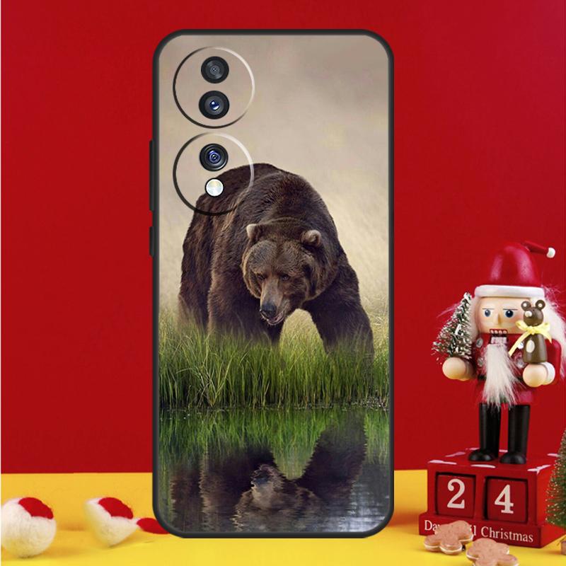 Grizzly Bear Case For Honor X8a X9a X7a X6a X6 X7 X8 X9 X8b X9b 90 70 50 Magic 5 Pro Magic 6 Lite Cover