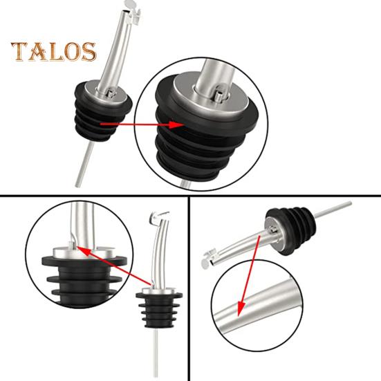 Versatori per bottiglie da 4 pezzi Dispositivo multiuso per versare liquori con tappo Pratici accessori per bar versatori per bottiglie di vino con buona tenuta