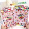 Crayon Shin-chan Double-layer Bubble Stickers, Cartoon Creative Dress-up Stickers, 3D Cute Stickers, Fun Reward Gifts
