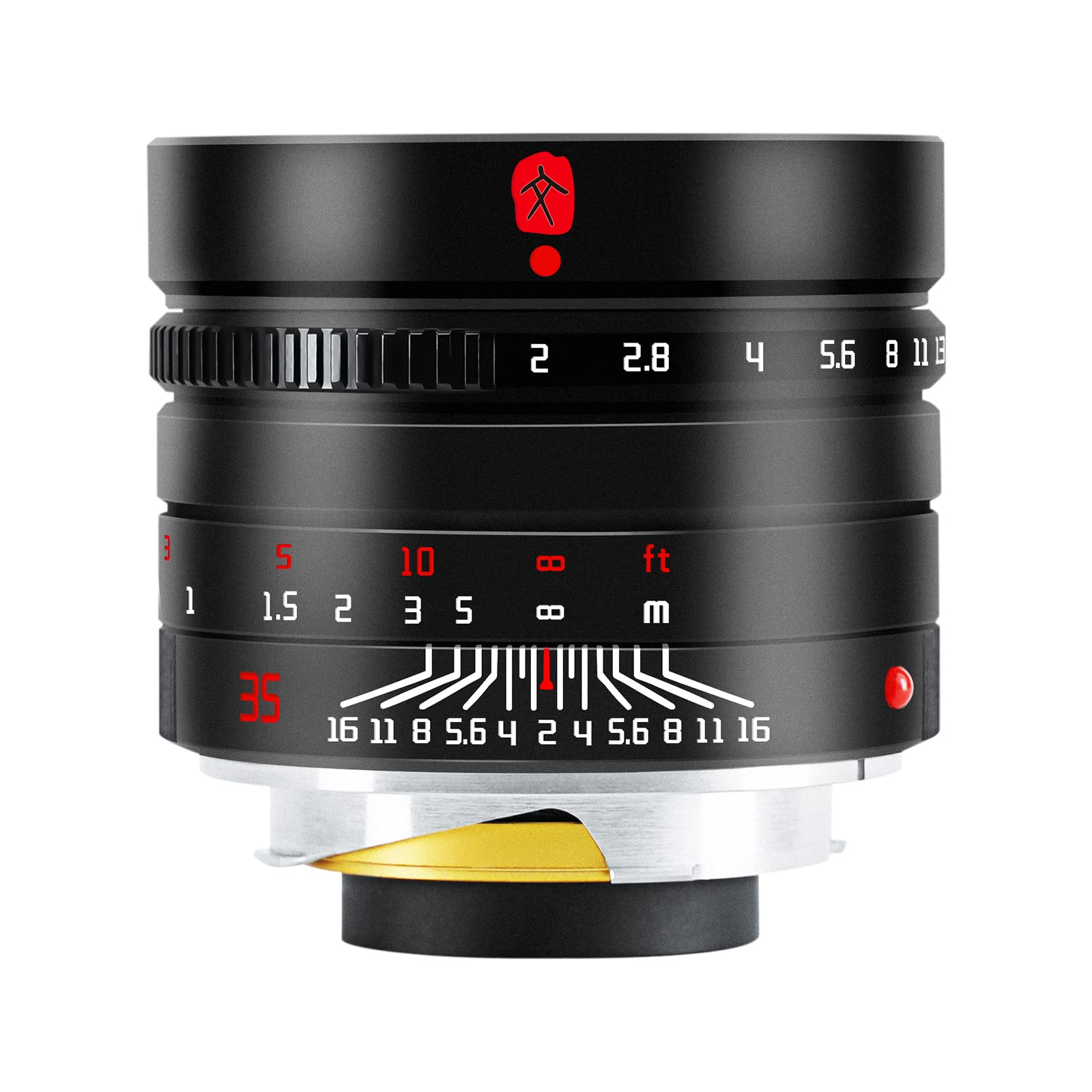 

7artisans 35mm Full Frame Classic Human Focus Lens Compatible with Leica M Mount Cameras Compatible with Leica Leica M240 Leica M3 Leica M6 Leica M7