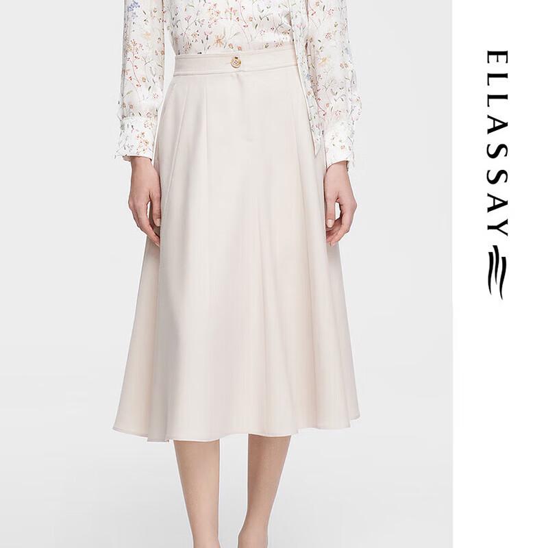 ELLASSAY Textured Wool Midi Skirt XS