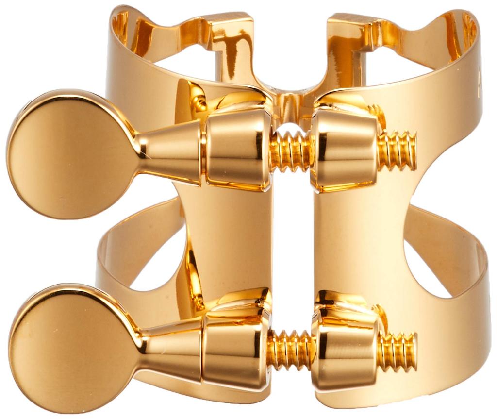 Harrison Hertz Alto Saxophone Ligature A3 Gold Plated (Gold Plated) Finish