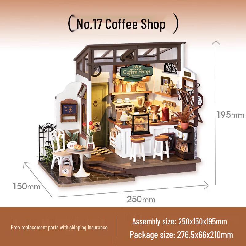 Rolife DIY Miniature Coffee Shop Building Kit