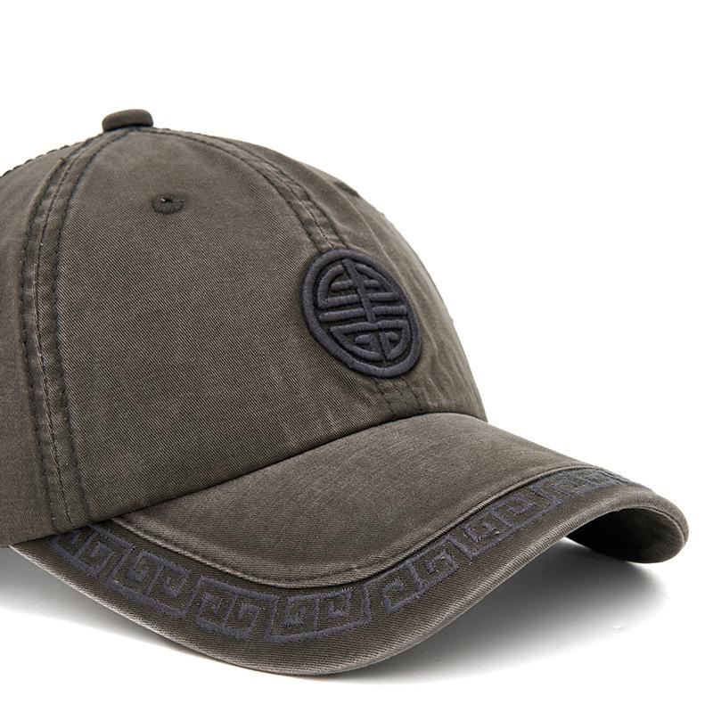 Chinese Style Embroidered Baseball Cap Vintage Outdoor Sun Hat