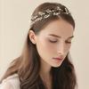 1PC Leaf Headband Simplicity Alloy Elegant Accessories Gift Headband Wedding Bead Bride Handmade