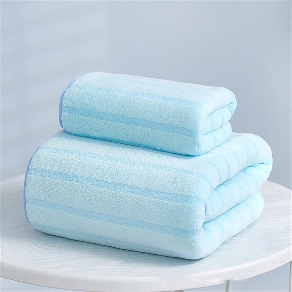 FASHION hibobi Coral Velvet Absorbent for Adults Face Towel Bath Set Soft Comfortable Bathroom,Water-absorbent and Not Easy to Shed