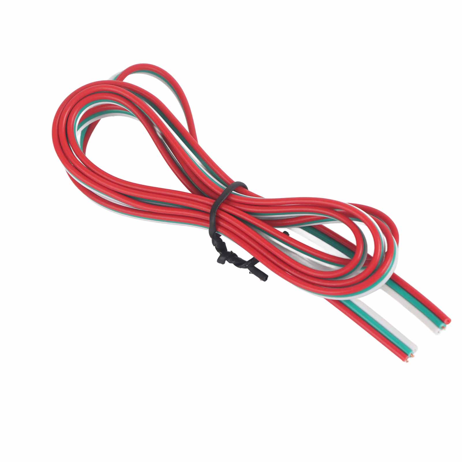 

Кабель-подовжувач 22 калібру 24AWG, який можна обрізати, 0,3 мм2, 3-контактний дріт із чистої міді, червоний і зелений