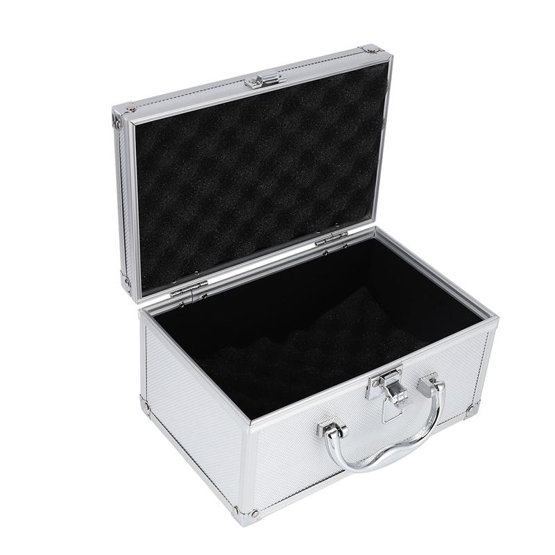 ABBY-Aluminum Alloy Tool Box Portable Safety Equipment Instrument Case Display Case Suitcase Hardware Tool Case 230X150x125mm