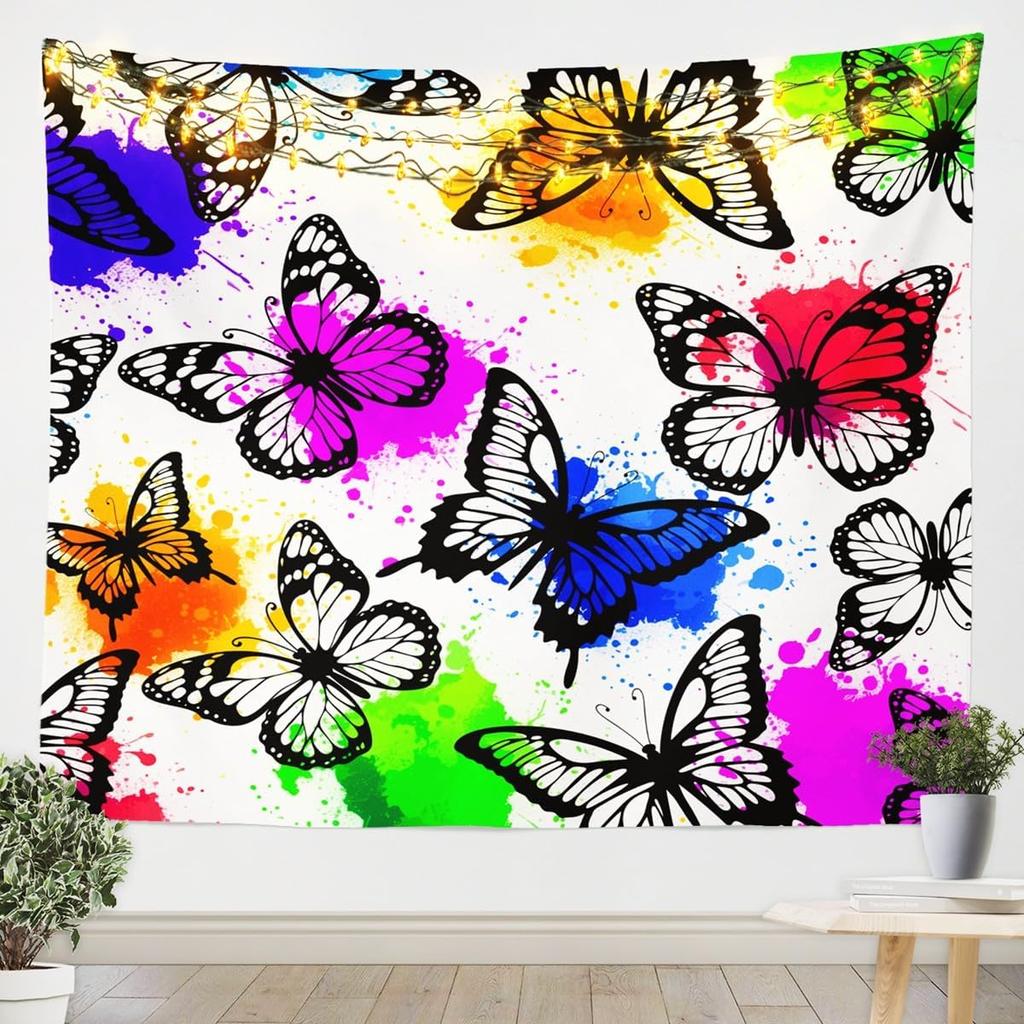 Floral Owl Tapestry For Girls,Kawaii Owl Birds Tapestry For Bedroom Boho Flowers Print Tapestries ,3D Animal Print Tapestry