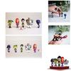 Detailed Teen Titans Go Figurine Collection Including Robin Raven Beast Boy Starfire Set